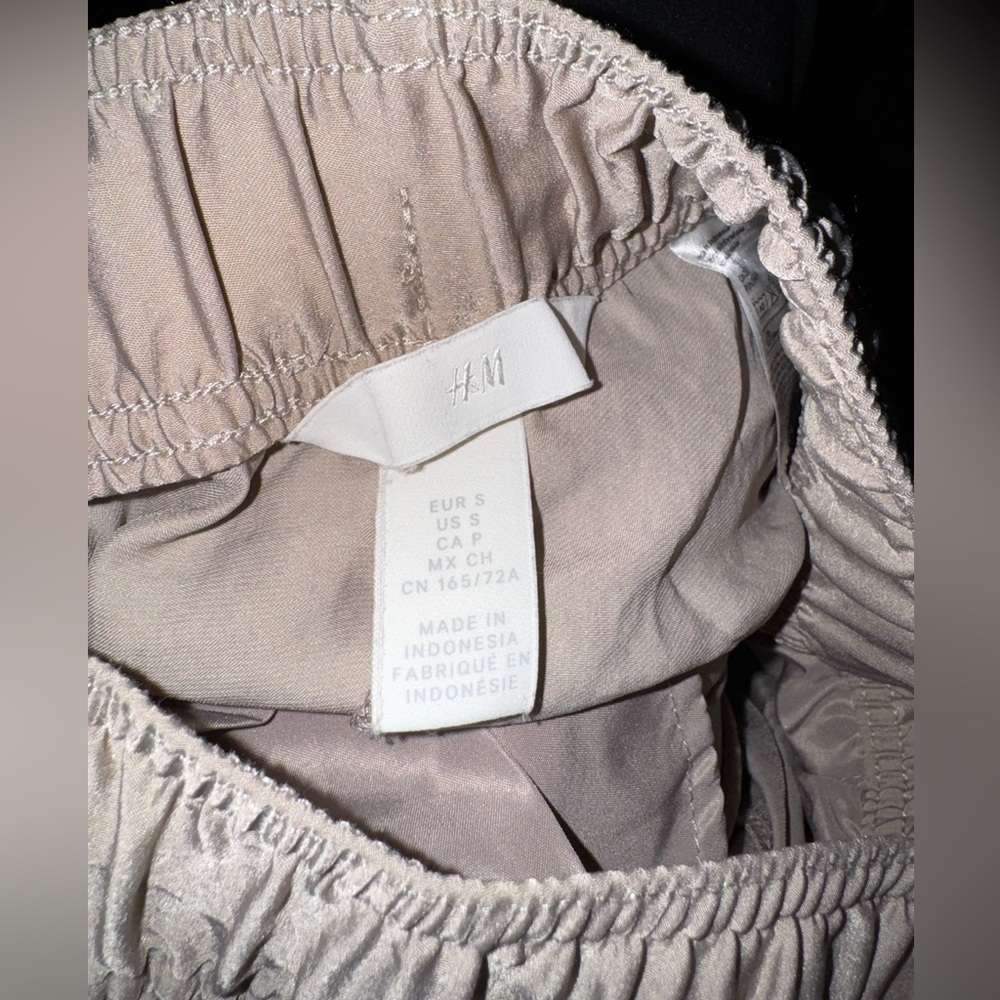 H&M Light Beige Drawstring Trousers - Picture 4 of 6
